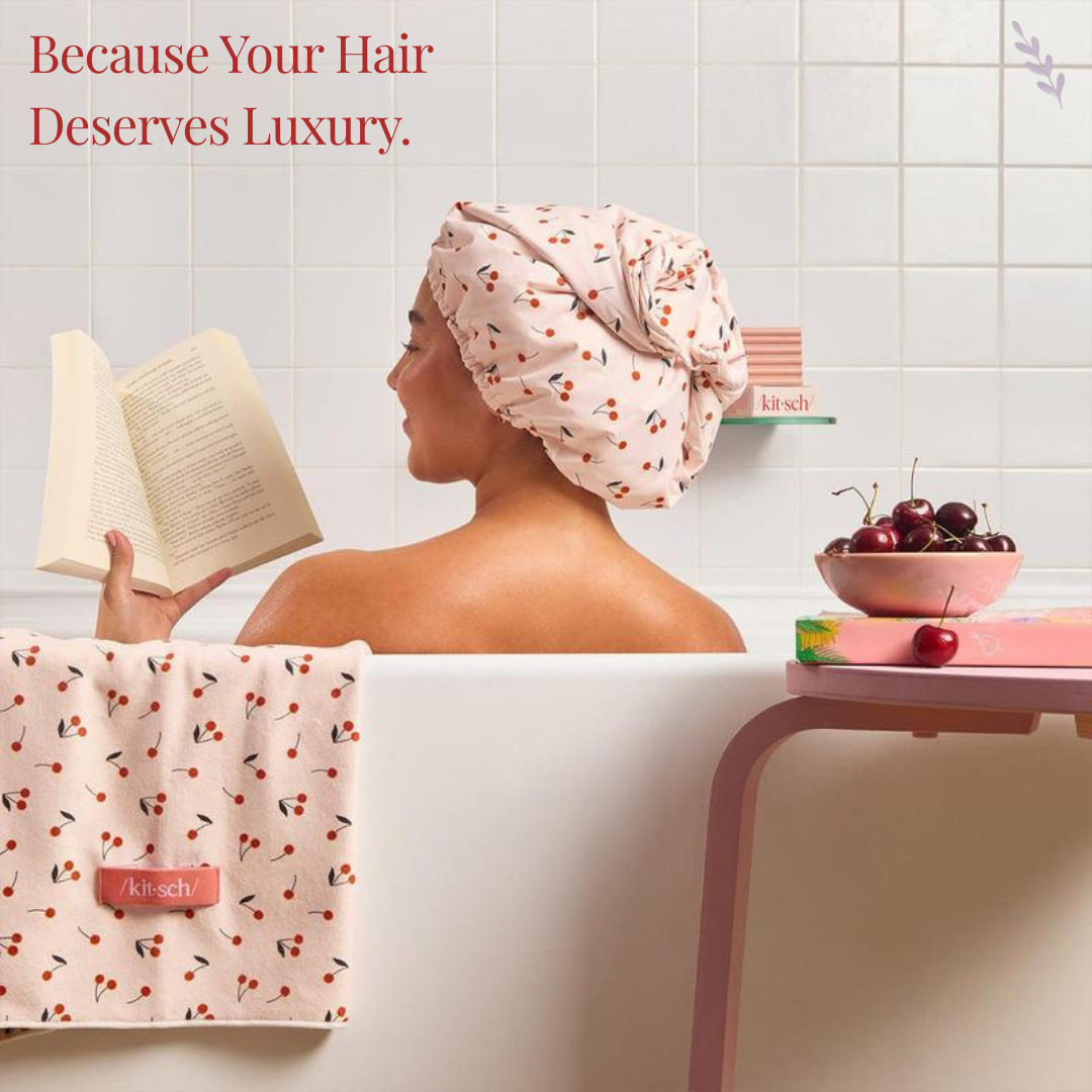 Satin-Lined Luxury Shower Cap