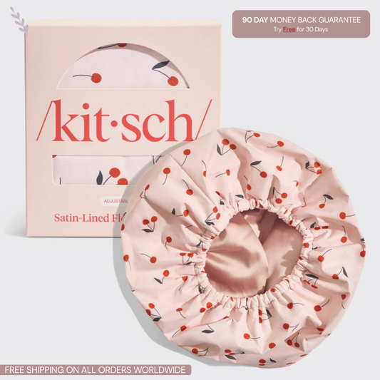 Satin-Lined Luxury Shower Cap
