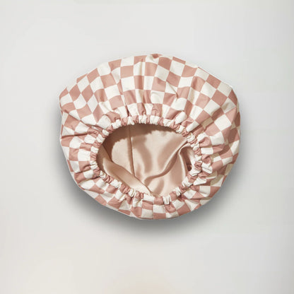 Satin-Lined Luxury Shower Cap